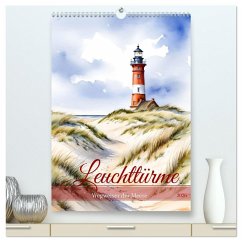 Cover Leuchttürme, Wegweiser der Meere (hochwertiger Premium Wandkalender 2026 DIN A2 hoch), Kunstdruck in Hochglanz