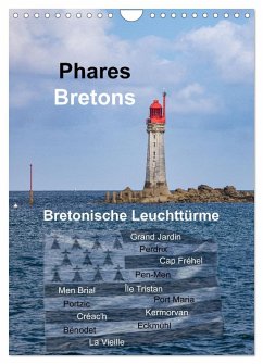 Cover Phares Bretons Bretonische Leuchttürme (Wandkalender 2026 DIN A4 hoch), CALVENDO Monatskalender