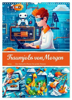 Cover Traumjobs von Morgen - Der Zukunfts-Planer für große Träume (Wandkalender 2026 DIN A3 hoch), CALVENDO Monatskalender