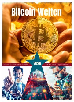 Cover Bitcoin Welten (Wandkalender 2026 DIN A2 hoch), CALVENDO Monatskalender