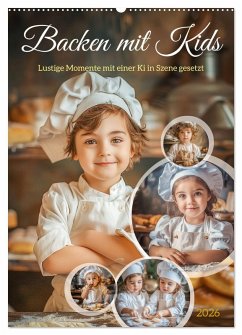 Cover Backen mit Kids (Wandkalender 2026 DIN A2 hoch), CALVENDO Monatskalender