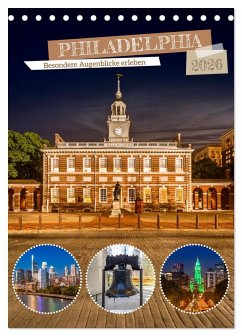 Cover PHILADELPHIA Besondere Augenblicke erleben (Tischkalender 2026 DIN A5 hoch), CALVENDO Monatskalender