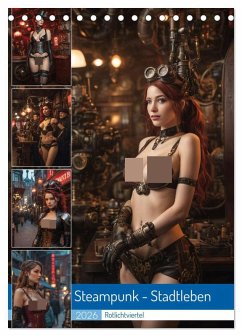 Steampunk - Stadtleben - Rotlichtviertel (Tischkalender 2026 DIN A5 hoch), CALVENDO Monatskalender