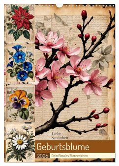 Cover Geburtsblume, dein florales Sternzeichen (Wandkalender 2026 DIN A3 hoch), CALVENDO Monatskalender