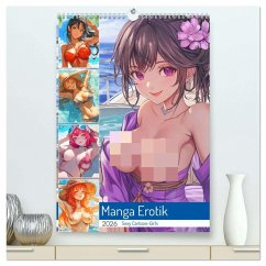 Manga Erotik. Sexy Cartoon-Girls (hochwertiger Premium Wandkalender 2026 DIN A2 hoch), Kunstdruck in Hochglanz