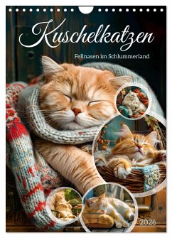 Cover Kuschelkatzen - Fellnasen im Schlummerland (Wandkalender 2026 DIN A4 hoch), CALVENDO Monatskalender