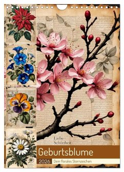 Cover Geburtsblume, dein florales Sternzeichen (Wandkalender 2026 DIN A4 hoch), CALVENDO Monatskalender