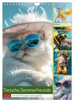 Cover Tierische Sommerfreunde (Wandkalender 2026 DIN A4 hoch), CALVENDO Monatskalender