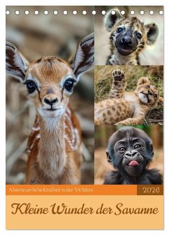 Cover Kleine Wunder der Savanne (Tischkalender 2026 DIN A5 hoch), CALVENDO Monatskalender