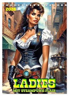 Cover Ladies mit Steampunk-Flair (Tischkalender 2026 DIN A5 hoch), CALVENDO Monatskalender