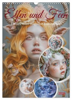Cover Elfen und Feen (Wandkalender 2026 DIN A3 hoch), CALVENDO Monatskalender