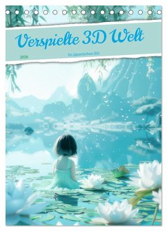 Verspielte 3D Welt - Im japanischen Stil (Tischkalender 2026 DIN A5 hoch), CALVENDO Monatskalender Cover Verspielte 3D Welt - Im japanischen Stil (Tischkalender 2026 DIN A5 hoch), CALVENDO Monatskalender