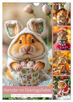 Cover Hamster im Feiertagsfieber - Ein Jahr voller Flausch und Freude (Wandkalender 2026 DIN A4 hoch), CALVENDO Monatskalender