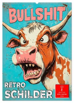 Retro Schilder (Wandkalender 2026 DIN A2 hoch), CALVENDO Monatskalender