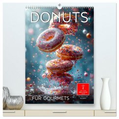 Cover Donuts für Gourmets (hochwertiger Premium Wandkalender 2026 DIN A2 hoch), Kunstdruck in Hochglanz