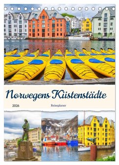 Norwegens Küstenstädte - Reiseplaner (Tischkalender 2026 DIN A5 hoch), CALVENDO Monatskalender Norwegens Küstenstädte - Reiseplaner (Tischkalender 2026 DIN A5 hoch), CALVENDO Monatskalender