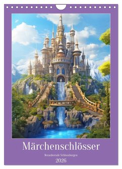 Märchenschlösser - Bezaubernde Schlossburgen (Wandkalender 2026 DIN A4 hoch), CALVENDO Monatskalender