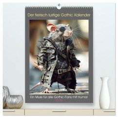 Der tierisch lustige Gothic Kalender (hochwertiger Premium Wandkalender 2026 DIN A2 hoch), Kunstdruck in Hochglanz Der tierisch lustige Gothic Kalender (hochwertiger Premium Wandkalender 2026 DIN A2 hoch), Kunstdruck in Hochglanz