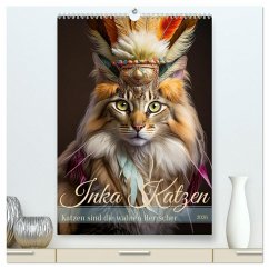 Inka Katzen - Katzen sind die wahren Herrscher (hochwertiger Premium Wandkalender 2026 DIN A2 hoch), Kunstdruck in Hochglanz