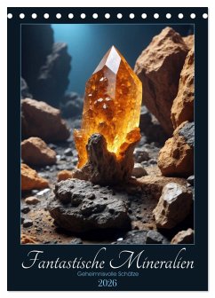 Cover Fantastische Mineralien - Geheimnisvolle Schätze (Tischkalender 2026 DIN A5 hoch), CALVENDO Monatskalender