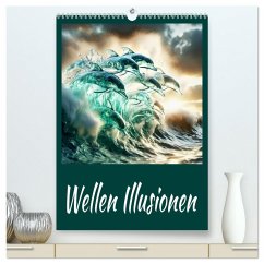 Wellen Illusionen (hochwertiger Premium Wandkalender 2026 DIN A2 hoch), Kunstdruck in Hochglanz Wellen Illusionen (hochwertiger Premium Wandkalender 2026 DIN A2 hoch), Kunstdruck in Hochglanz