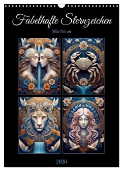 Cover Fabelhafte Sternzeichen (Wandkalender 2026 DIN A3 hoch), CALVENDO Monatskalender