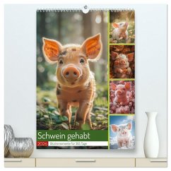 Cover Schwein gehabt (hochwertiger Premium Wandkalender 2026 DIN A2 hoch), Kunstdruck in Hochglanz