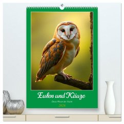 Eulen und Käuze - Diese Wesen der Nacht (hochwertiger Premium Wandkalender 2026 DIN A2 hoch), Kunstdruck in Hochglanz Cover Eulen und Käuze - Diese Wesen der Nacht (hochwertiger Premium Wandkalender 2026 DIN A2 hoch), Kunstdruck in Hochglanz
