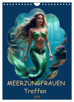 MEERJUNGFRAUEN Treffen (Wandkalender 2026 DIN A4 hoch), CALVENDO Monatskalender