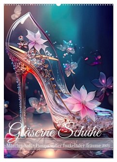 Gläserne Schuhe - Märchenhafte Pumps voller funkelnder Träume (Wandkalender 2026 DIN A2 hoch), CALVENDO Monatskalender