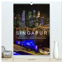 Cover Singapur - Faszinierende Lichterwelt Marina Bay (hochwertiger Premium Wandkalender 2026 DIN A2 hoch), Kunstdruck in Hochglanz