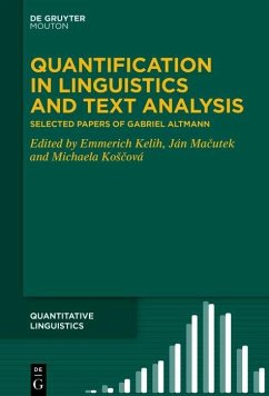 Quantification in Linguistics and Text Analysis (eBook, PDF)