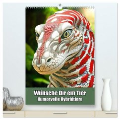Cover Wünsche Dir ein Tier - Humorvolle Hybridtiere (hochwertiger Premium Wandkalender 2026 DIN A2 hoch), Kunstdruck in Hochglanz