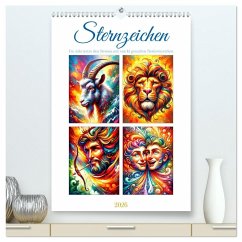 Sternzeichen - Ein Jahr unter den Sternen mit von KI gemalten Tierkreiszeichen (hochwertiger Premium Wandkalender 2026 DIN A2 hoch), Kunstdruck in Hochglanz Sternzeichen - Ein Jahr unter den Sternen mit von KI gemalten Tierkreiszeichen (hochwertiger Premium Wandkalender 2026 DIN A2 hoch), Kunstdruck in Hochglanz