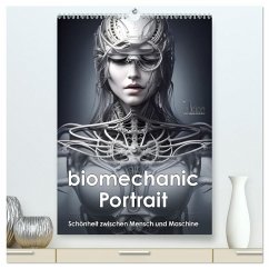 Cover Biomechanic Portrait - Schönheit zwischen Mensch und Maschine (hochwertiger Premium Wandkalender 2026 DIN A2 hoch), Kunstdruck in Hochglanz