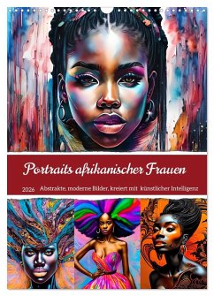 Cover Portraits afrikanischer Frauen (Wandkalender 2026 DIN A3 hoch), CALVENDO Monatskalender