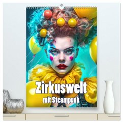 Zirkuswelt mit Steampunk (hochwertiger Premium Wandkalender 2026 DIN A2 hoch), Kunstdruck in Hochglanz