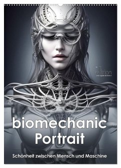 Cover Biomechanic Portrait - Schönheit zwischen Mensch und Maschine (Wandkalender 2026 DIN A2 hoch), CALVENDO Monatskalender