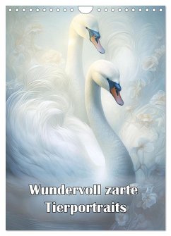 Wundervoll zarte Tierportraits (Wandkalender 2026 DIN A4 hoch), CALVENDO Monatskalender