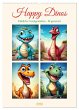 Happy Dinos (Wandkalender 2026 DIN A2... - Bild 1