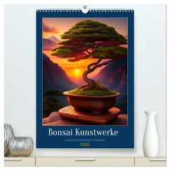 Bonsai Kunstwerke (hochwertiger Premium Wandkalender 2026 DIN A2 hoch), Kunstdruck in Hochglanz Bonsai Kunstwerke (hochwertiger Premium Wandkalender 2026 DIN A2 hoch), Kunstdruck in Hochglanz