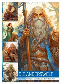 Cover Die Anderswelt. Mystische Gestalten aus dem Mittelalter (Wandkalender 2026 DIN A3 hoch), CALVENDO Monatskalender