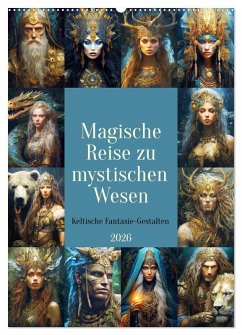 Magische Reise zu mystischen Wesen. Keltische Fantasie-Gestalten (Wandkalender 2026 DIN A2 hoch), CALVENDO Monatskalender