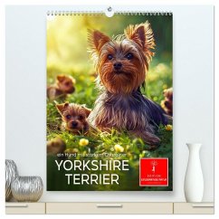 Yorkshire Terrier - ein Hund mit starkem Charakter (hochwertiger Premium Wandkalender 2026 DIN A2 hoch), Kunstdruck in Hochglanz