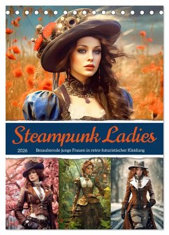 Cover Steampunk Ladies (Tischkalender 2026 DIN A5 hoch), CALVENDO Monatskalender
