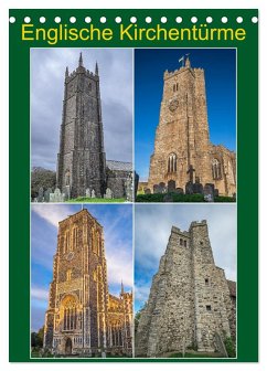 Cover Englische Kirchentürme (Tischkalender 2026 DIN A5 hoch), CALVENDO Monatskalender