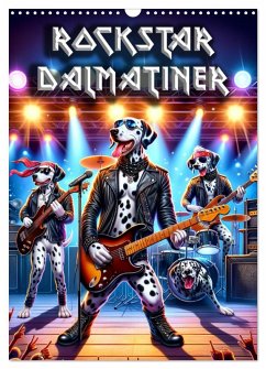 Cover Rockstar Dalmatiner (Wandkalender 2026 DIN A3 hoch), CALVENDO Monatskalender