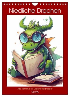 Niedliche Drachen (Wandkalender 2026 DIN A4 hoch), CALVENDO Monatskalender