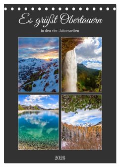 Es grüßt Obertauern (Tischkalender 2026 DIN A5 hoch), CALVENDO Monatskalender