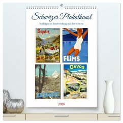 Cover Schweizer Plakatkunst (hochwertiger Premium Wandkalender 2026 DIN A2 hoch), Kunstdruck in Hochglanz